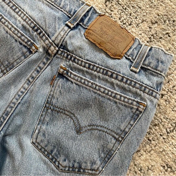 VTG 90s Levi’s 550 Jeans Lightwash Student Fit Orange Tab Relaxed Fit Sz 27 - Picture 6 of 10